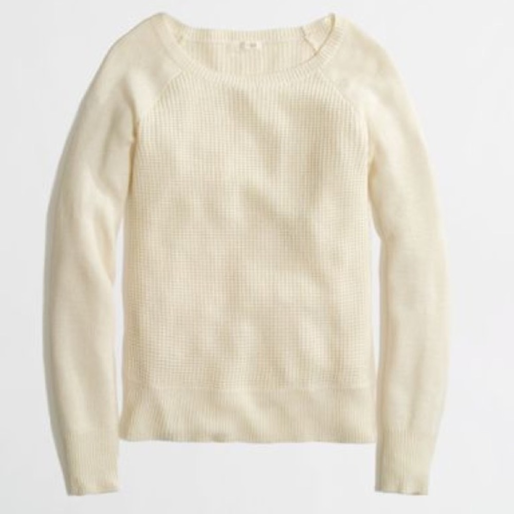Waffle knit J Crew sweater